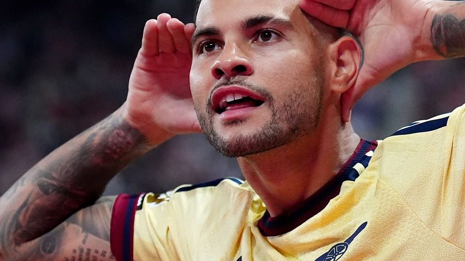 Bruno Guimarães celebrates at Sunderland
